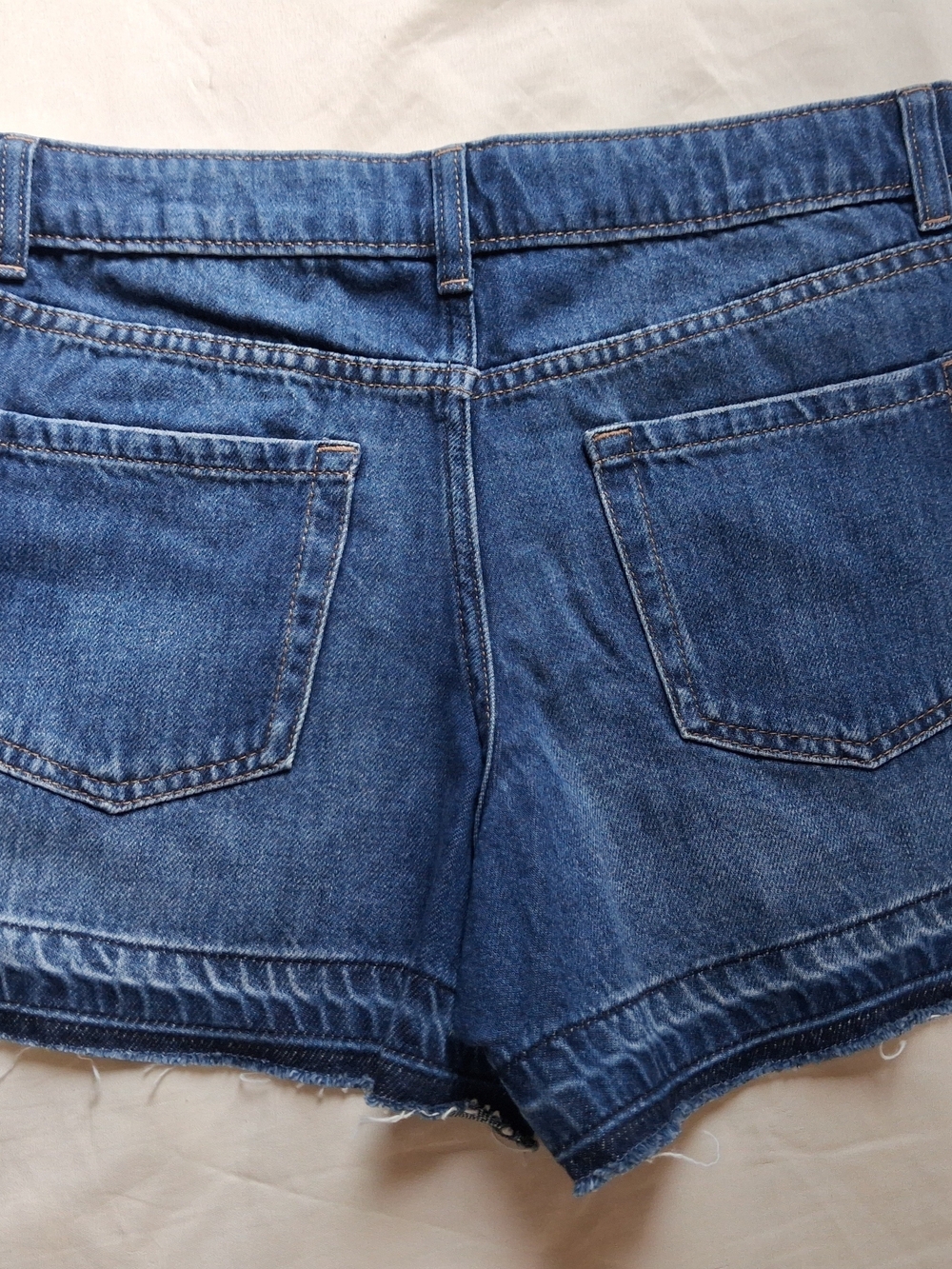 Distressed Denim Shorts Blue Girl's Size 12 NWOT - Picture 4 of 7